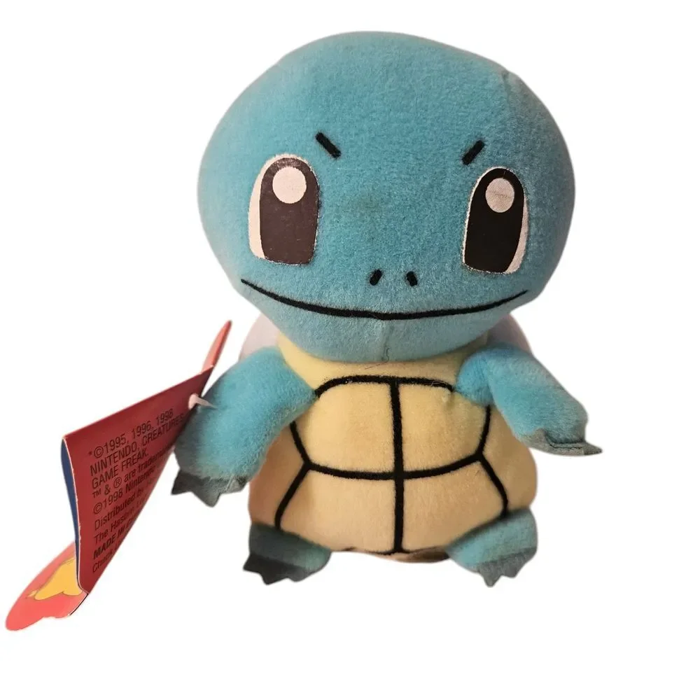 Vintage Original Squirtle Plush 1998 Hasbro Nintendo Pokemon w/ Tag Beanie